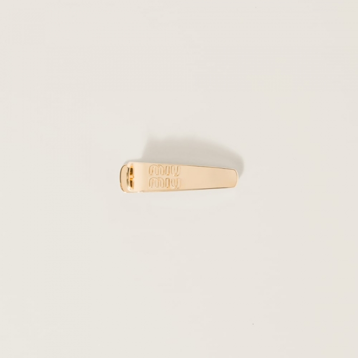 Miu Miu Metal hair clip - Gold