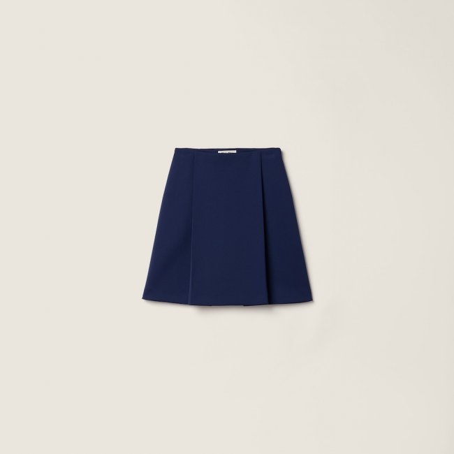 Miu Miu Technical jersey skirt Baltic Blue