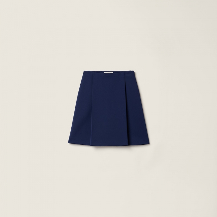 Miu Miu Technical jersey skirt Baltic Blue
