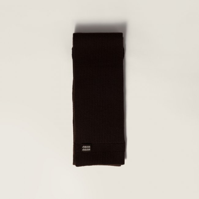 Miu Miu Cashmere scarf - Dark Brown