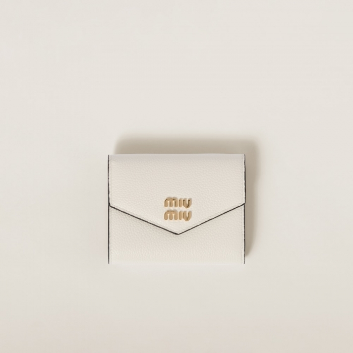 Miu Miu Small leather wallet White
