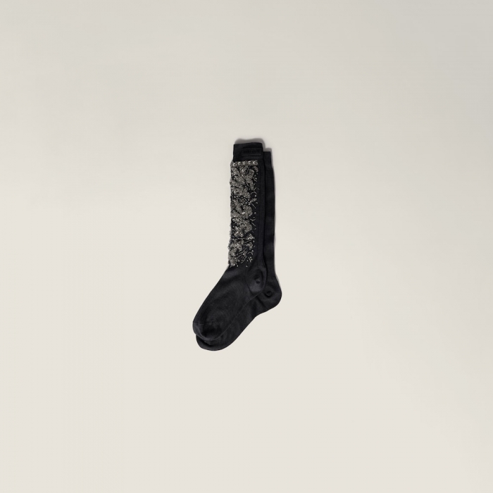 Miu Miu Silk socks Grey