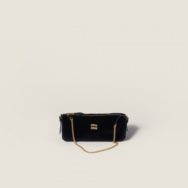 Miu Miu Velvet pouch - Black