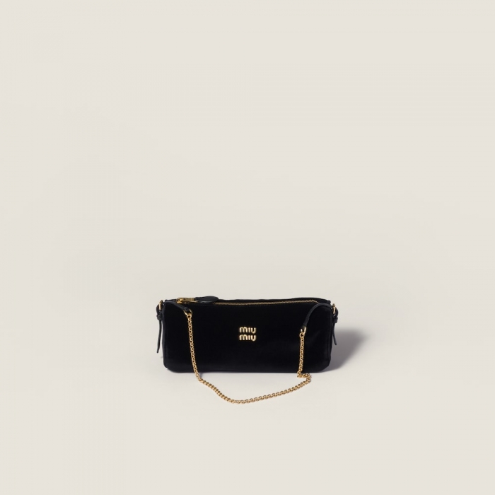 Miu Miu Velvet pouch - Black