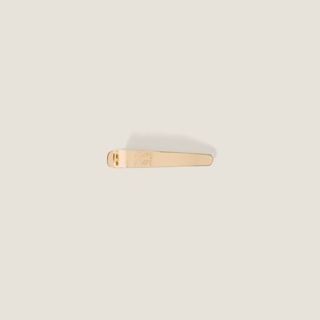 Miu Miu Metal hair clip - Gold