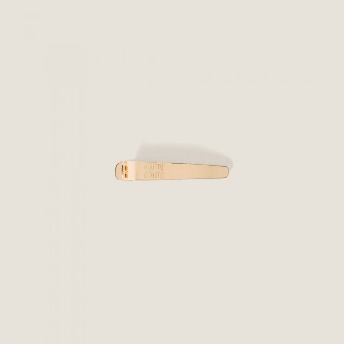 Miu Miu Metal hair clip - Gold