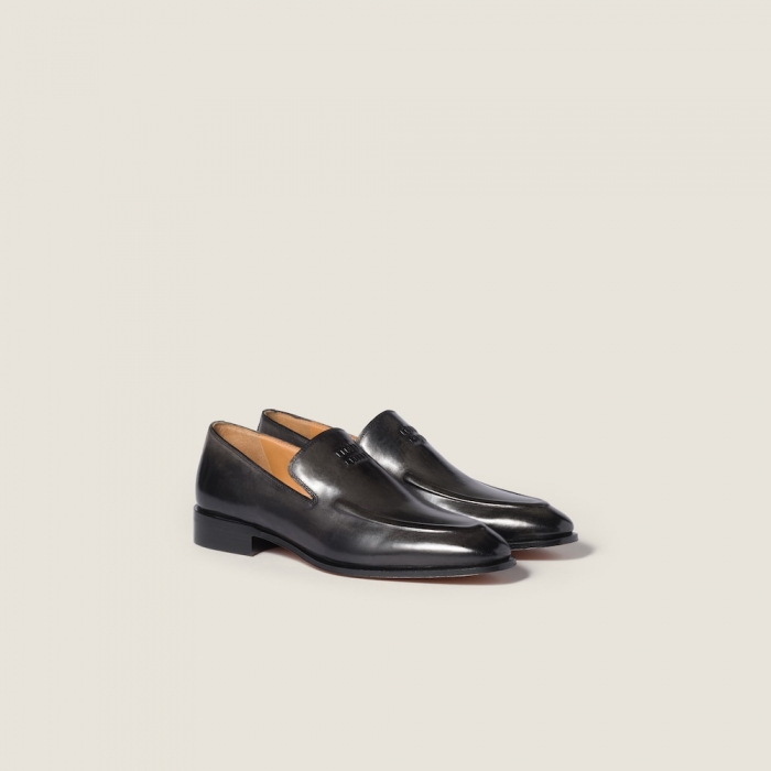 Miu Miu Leather loafers Black