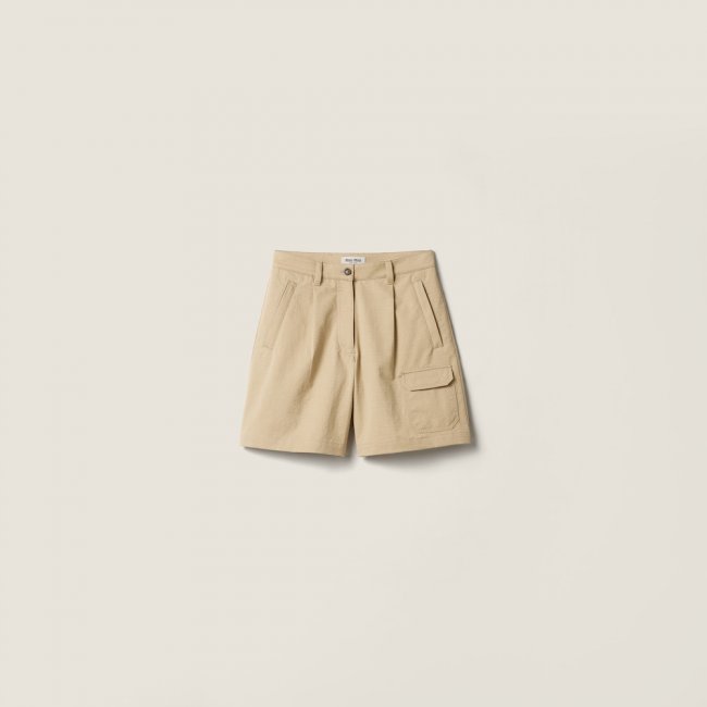 Miu Miu Ripstop Bermudas Cord