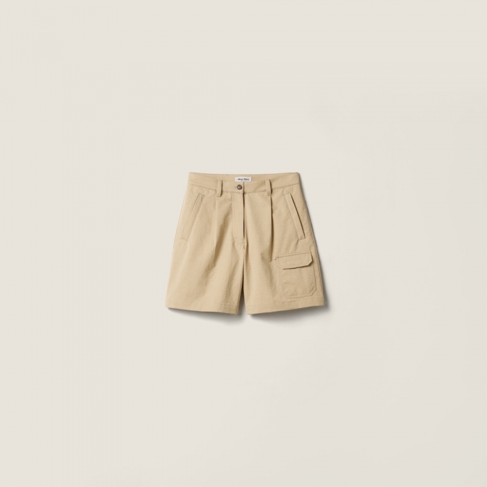Miu Miu Ripstop Bermudas Cord