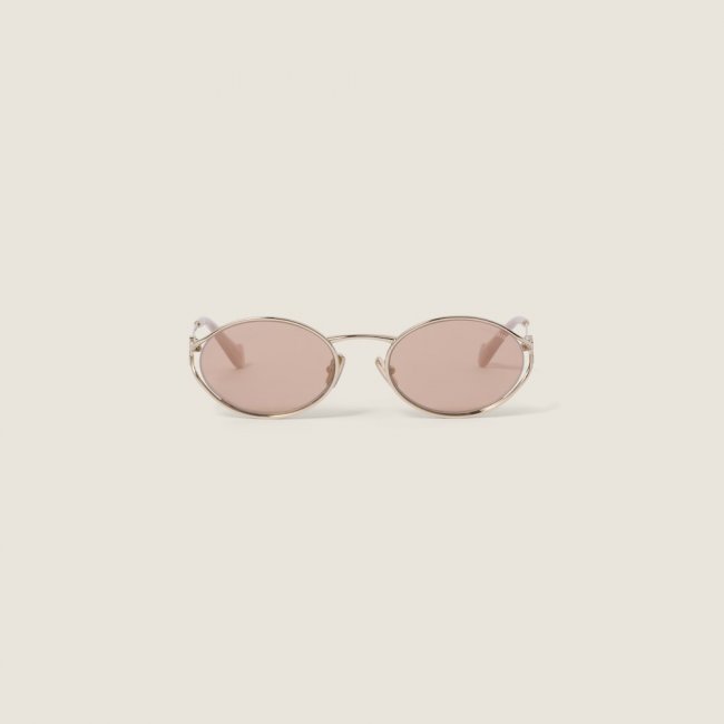 Miu Miu Logo sunglasses - Rose gold lenses