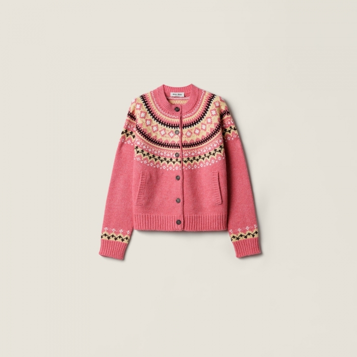 Miu Miu Wool cardigan Pink