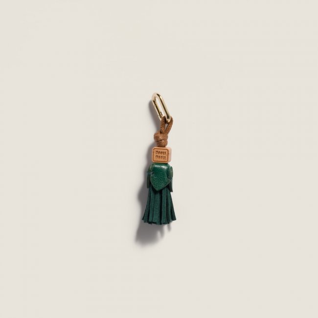 Miu Miu Leather micro trick - Billiard Green