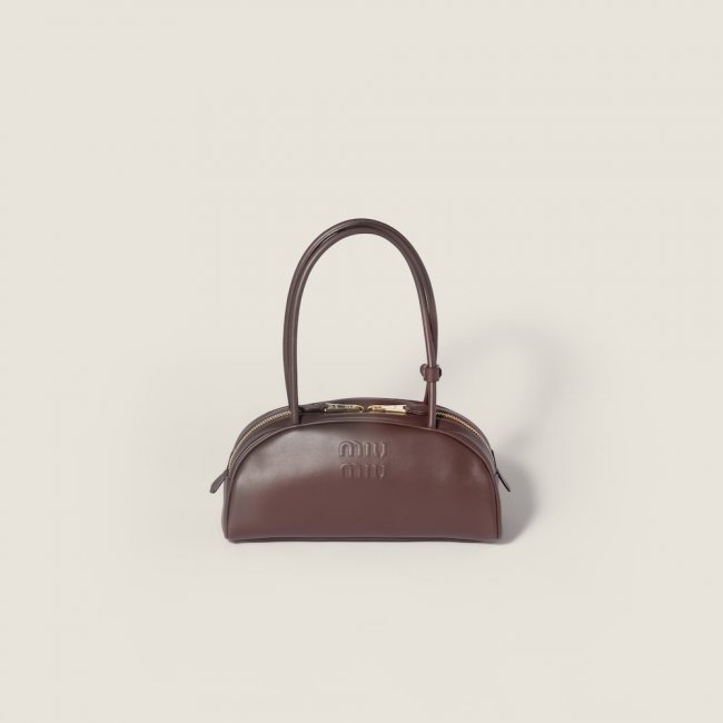 Miu Miu Beau leather bag Briarwood