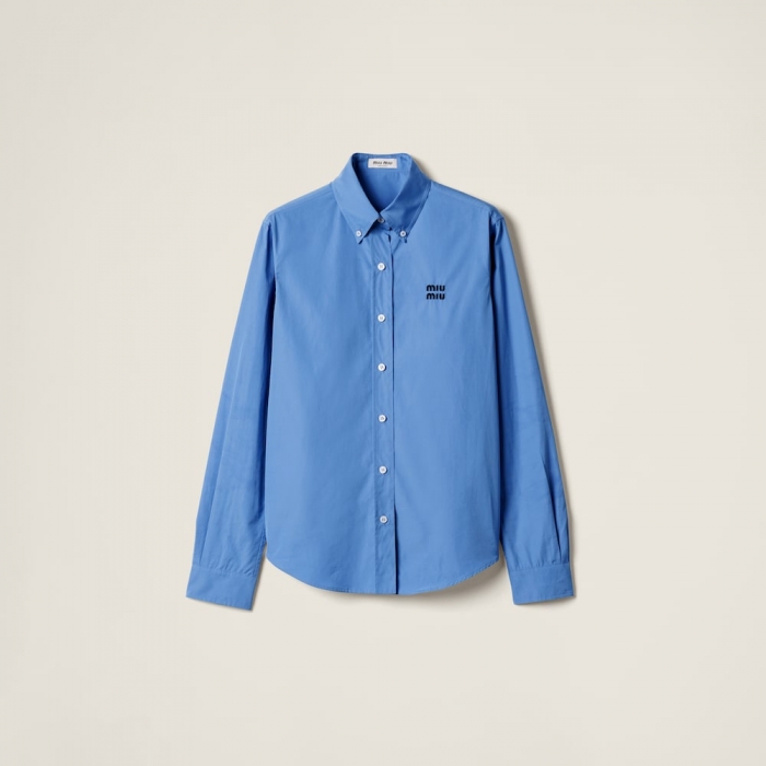 Miu Miu Poplin shirt Periwinkle Blue