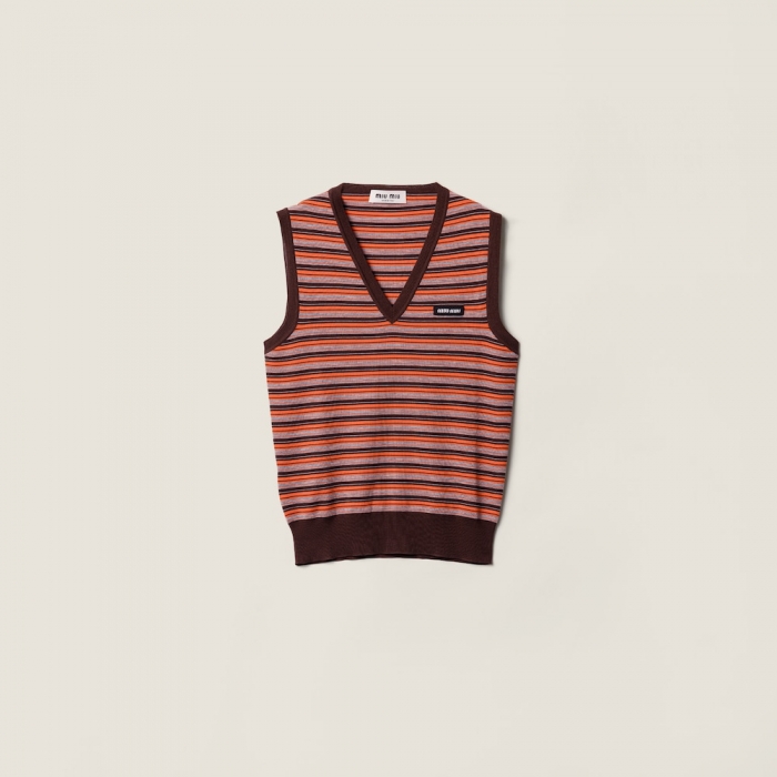 Miu Miu Wool vest Orange