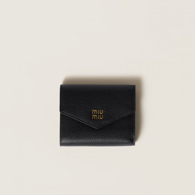 Miu Miu Small leather wallet Black