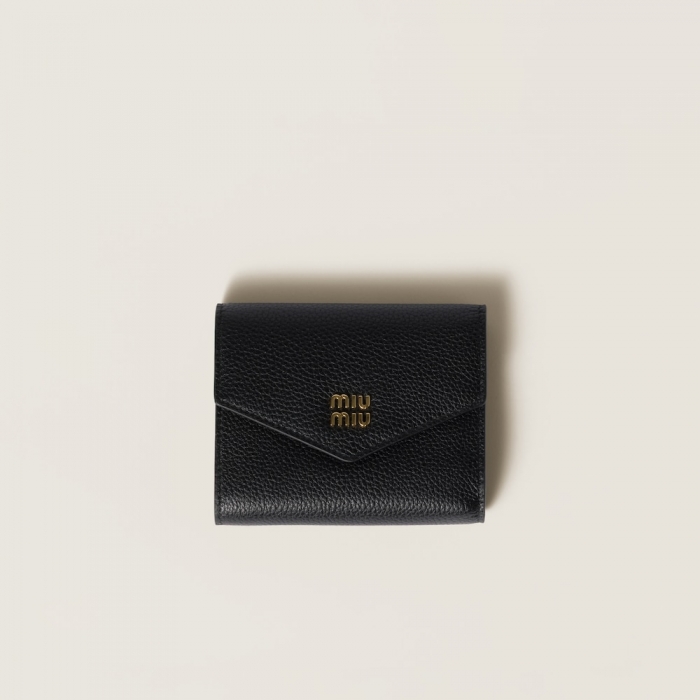 Miu Miu Small leather wallet Black
