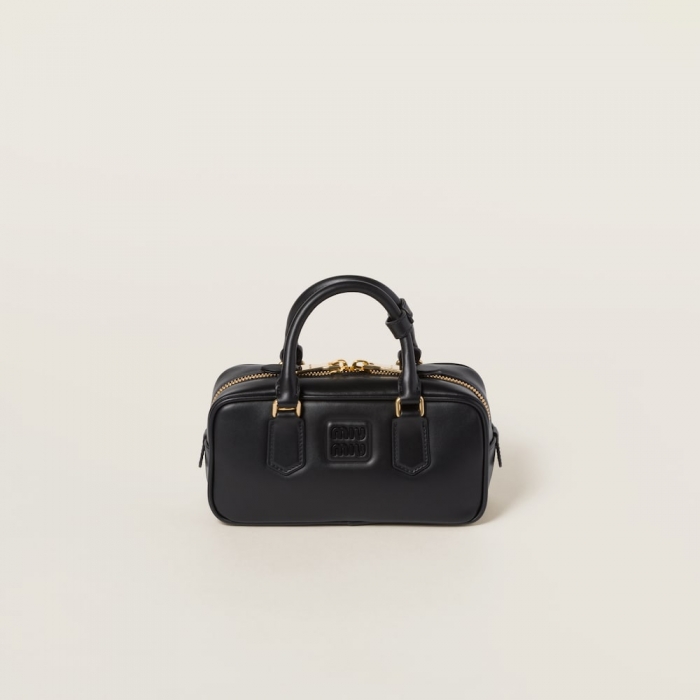 Miu Miu Arcadie leather bag Black