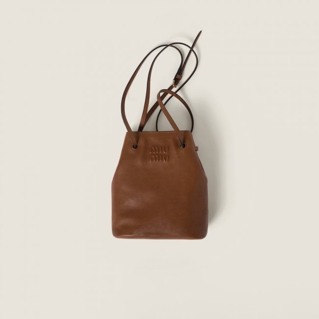 Miu Miu Nappa leather mini-bag - Oak