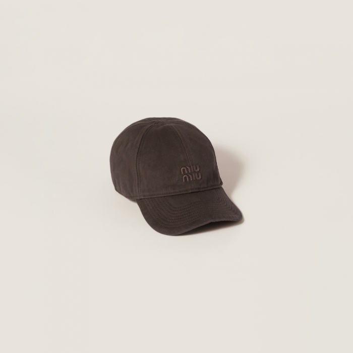 Miu Miu Drill baseball cap - Ebony