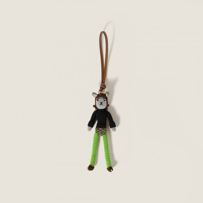 Miu Miu Technical yarn trick - Black/Ivy Green