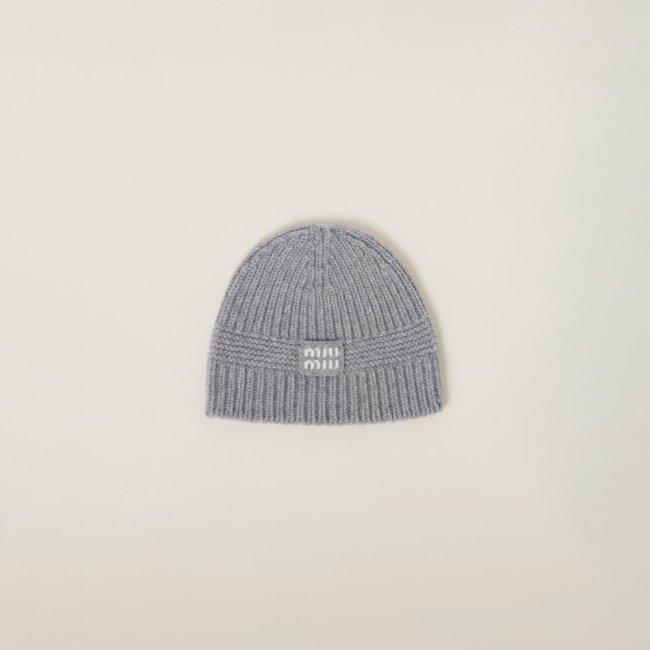 Miu Miu Wool and cashmere beanie - Grey