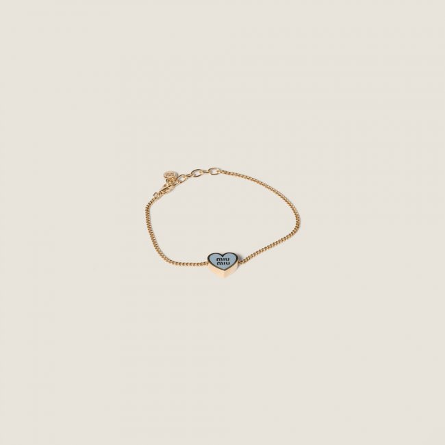Miu Miu Metal bracelet Gold / Celeste