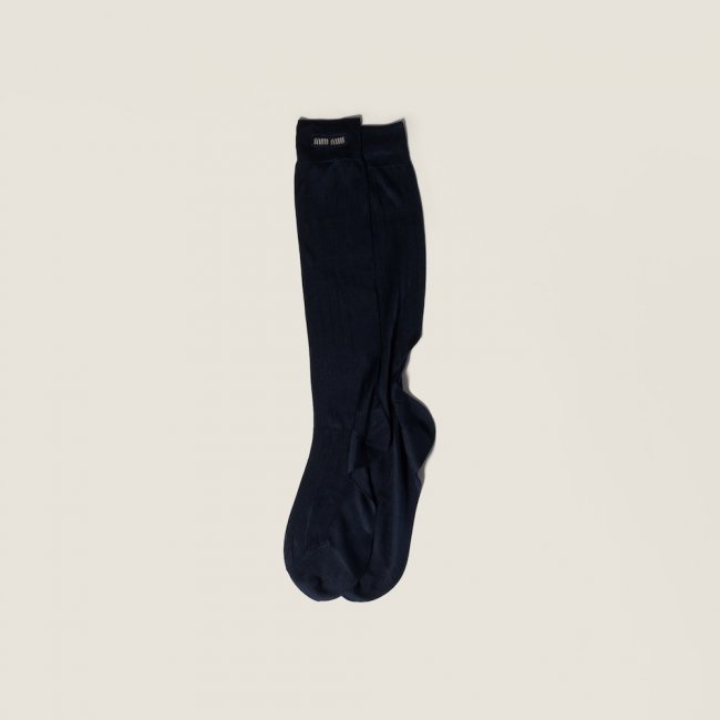 Miu Miu Silk socks Navy