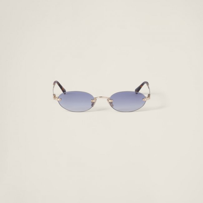 Miu Miu Logo sunglasses - Indigo lenses