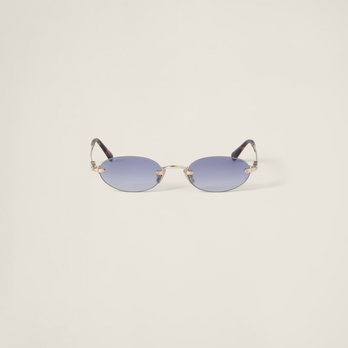 Miu Miu Logo sunglasses - Indigo lenses