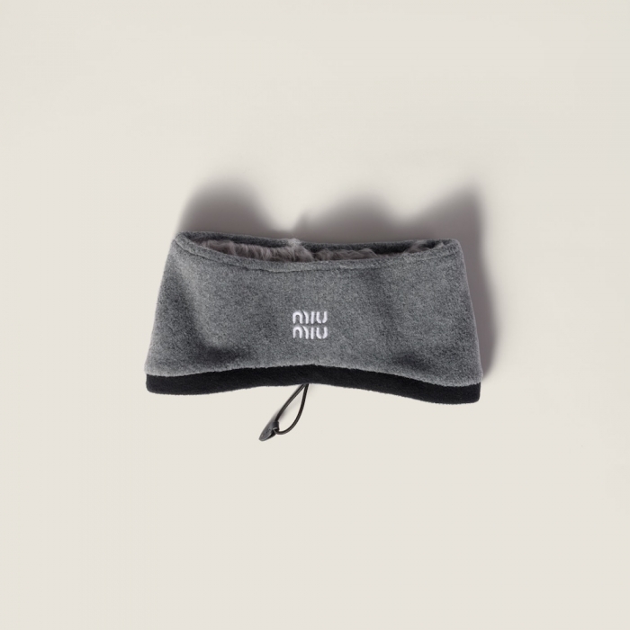 Miu Miu Fleece headband - Grey