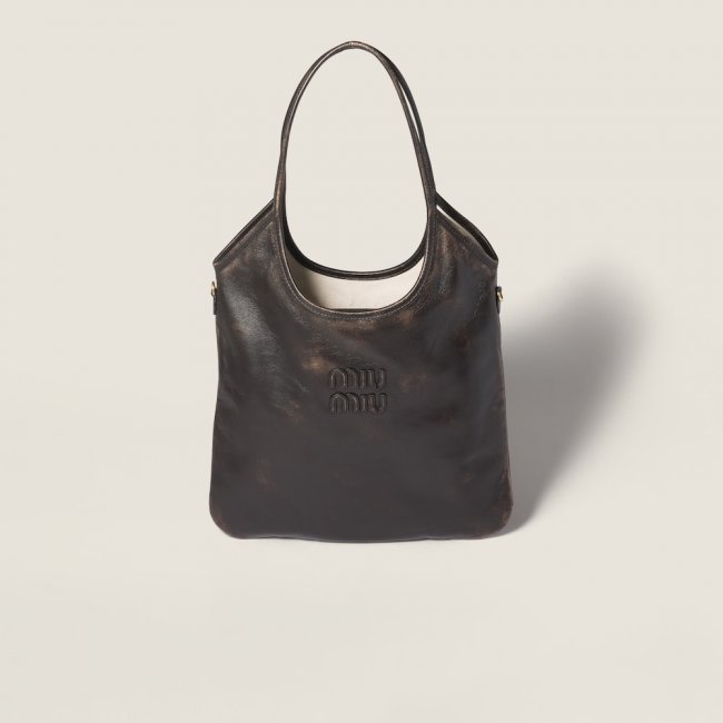Miu Miu Ivy leather bag Coffee