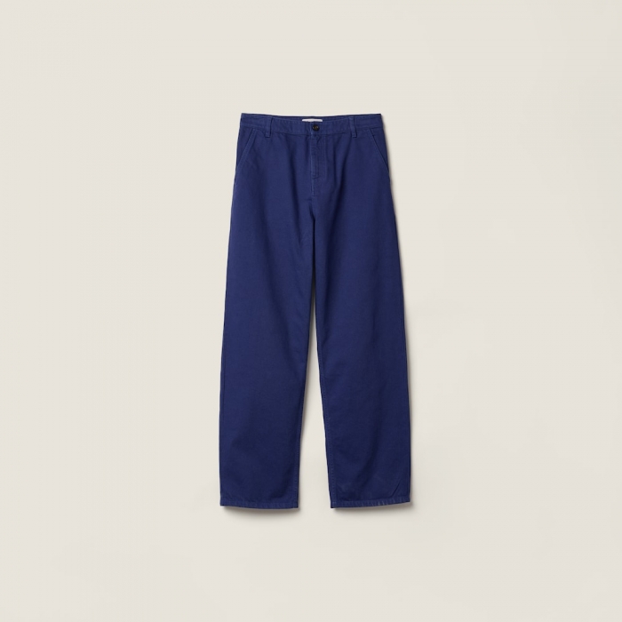 Miu Miu Garment-dyed gabardine pants Ink Blue
