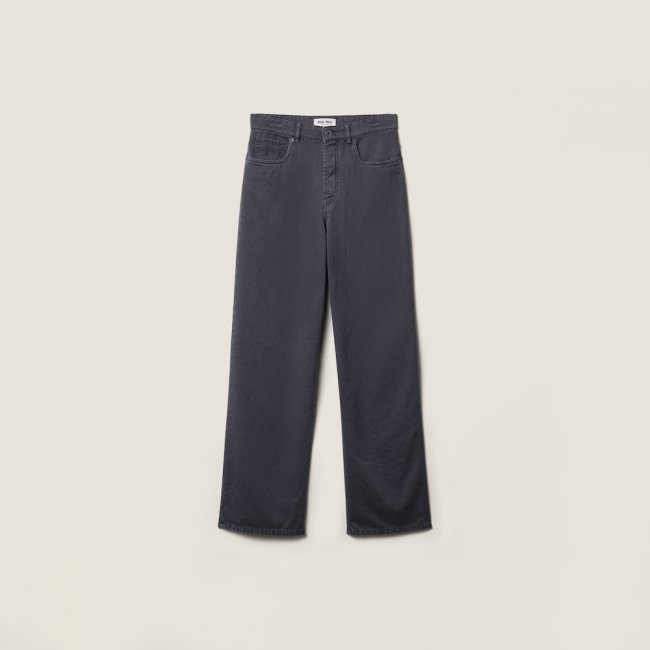 Miu Miu Light denim pants Smoky Gray