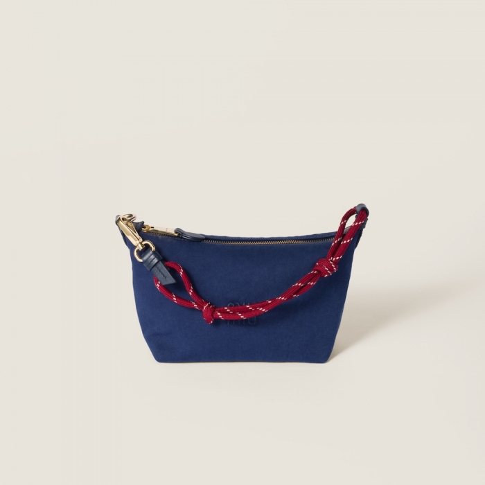 Miu Miu Gabardine pouch - Indigo/Amaranth