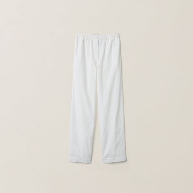 Miu Miu Poplin pajama pants White