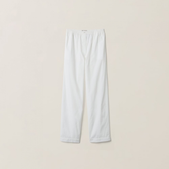 Miu Miu Poplin pajama pants White