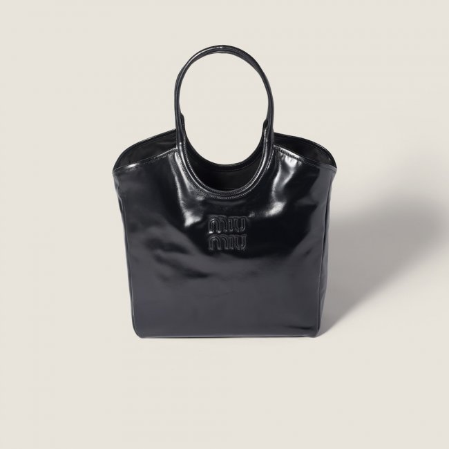 Miu Miu Ivy leather bag Black