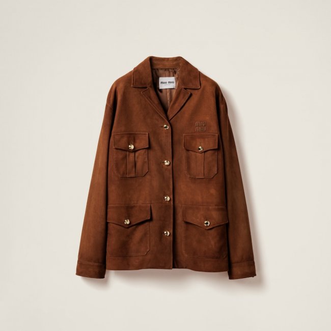 Miu Miu Suede jacket Brandy