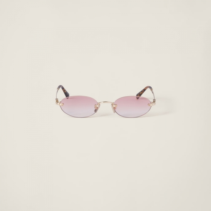 Miu Miu Logo sunglasses - Gradient pink lenses