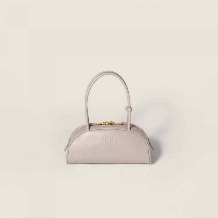 Miu Miu Beau leather bag Pumice Stone