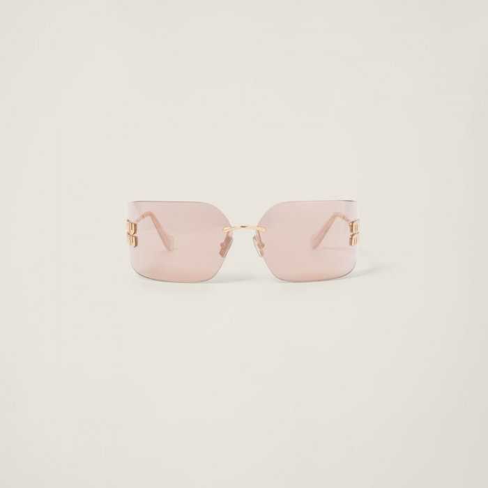 Miu Miu Aube sunglasses - Rose gold lenses