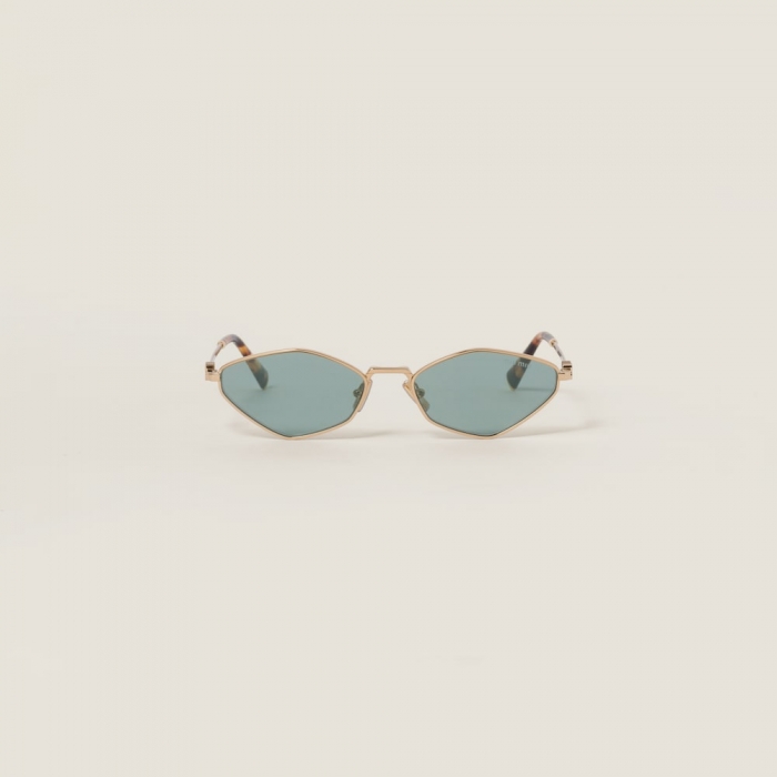 Miu Miu Logo sunglasses - Water Green Lenses