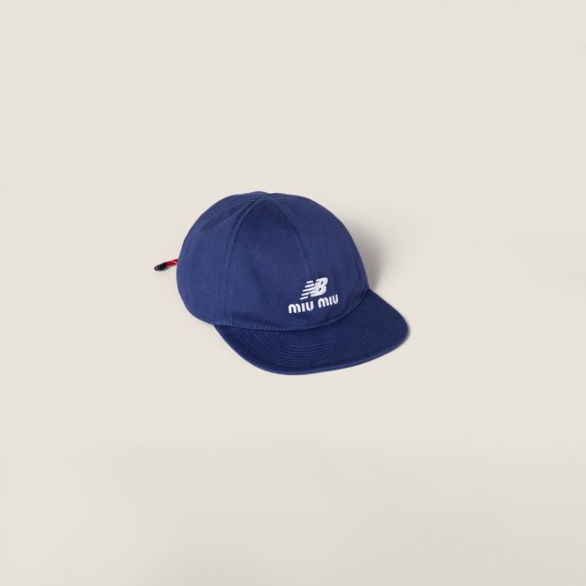 Miu Miu Denim baseball cap - Royal Blue/Red