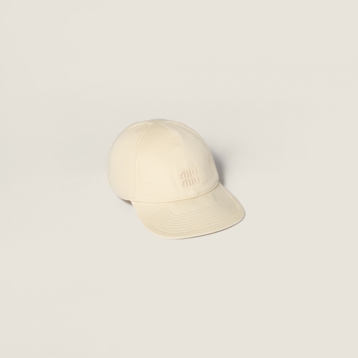 Miu Miu Drill baseball cap - Cream