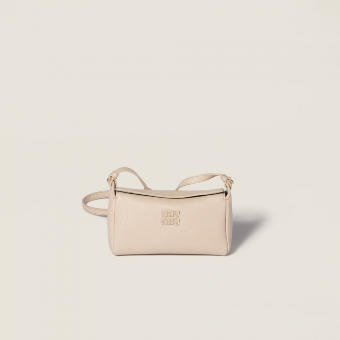 Miu Miu Leather pouch - Travertine/Periwinkle