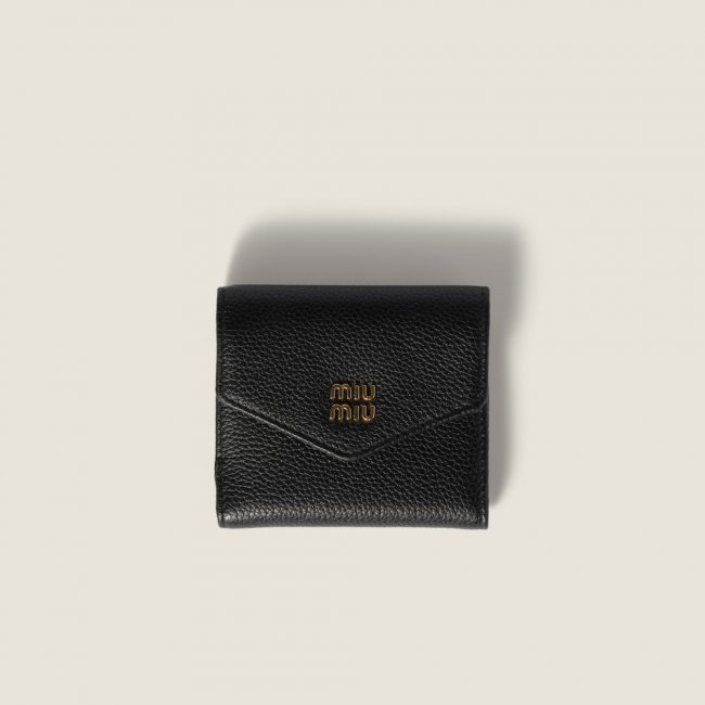 Miu Miu Small leather wallet Black