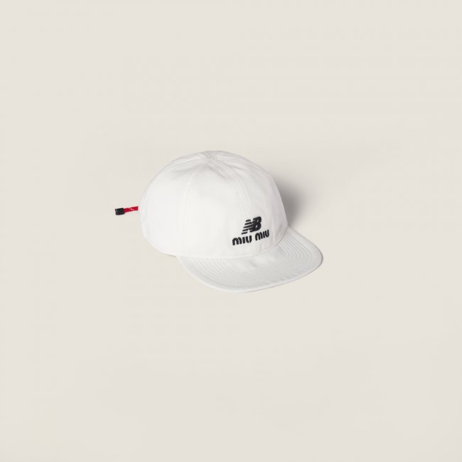 Miu Miu Denim baseball cap - White/Red