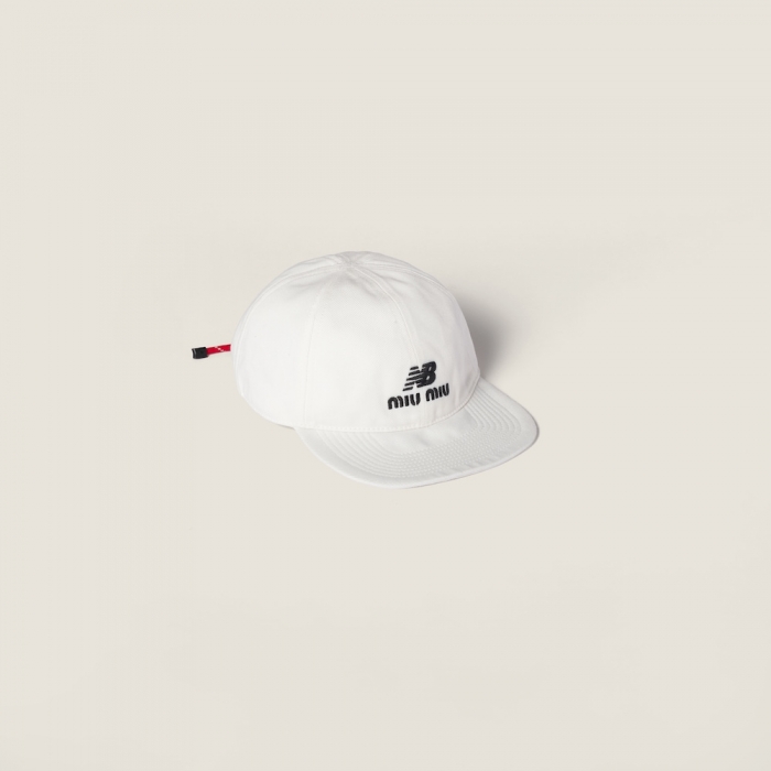 Miu Miu Denim baseball cap - White/Red