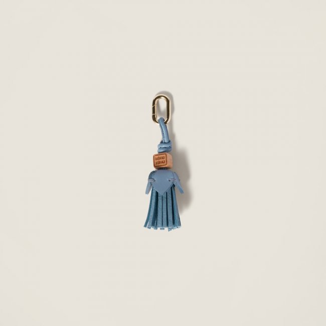 Miu Miu Leather micro trick - Astral Blue